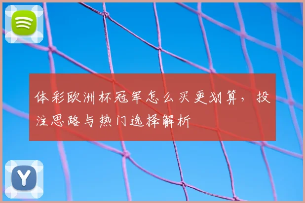 体彩欧洲杯冠军怎么买更划算,投注思路与热门选择解析